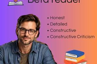 beta read, critique, and provide feedback on your writing