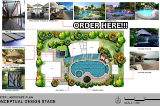 landscape plan architecture site plan masterplan yard landscape design architect