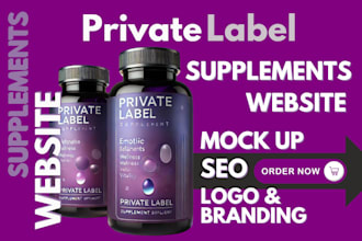 create supplement label design design supplement website food supplement website