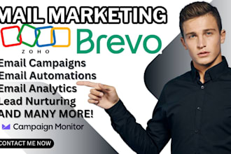 set up klaviyo, brevo zoho campaign monitor constant contact drip efficiently