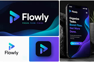 design modern app icon logo and mobile app icon