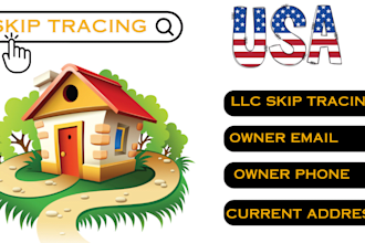 real estate skip tracing, llc skip tracing, and skip tracer