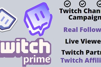 do viral twitch channel campaign for partner to boost live audience