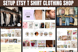 setup etsy fashion shop etsy t shirt clothing shop design etsy clothing website