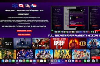 create a professional iptv website reseller wordpress