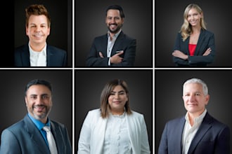 do professional corporate business headshot, portrait and natural beauty retouch