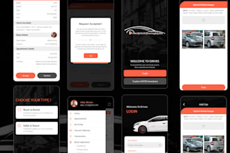 do car rental app and car rental website with booking and admin panel