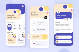 build job portal app, job board app, job finder app