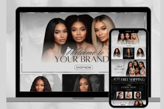 design your shopify hair extension website to generate maximum sales