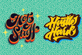 do hand lettering for your logo or merchandise design