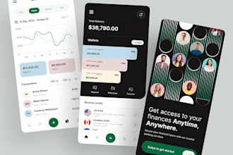 build  a fintech app, expense tracking app, trading app, remittance app