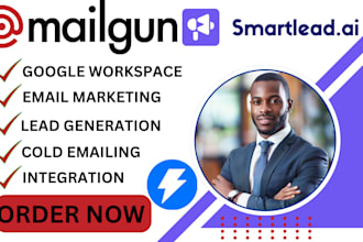 set up smartlead ai instantly ai, gmass, mailgun, lemlist, SMTP for cold email