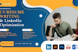write a professional resume, CV, and cover letter for job success