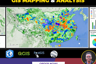 make gis maps, territory maps and do spatial analysis using arcgis pro and qgis
