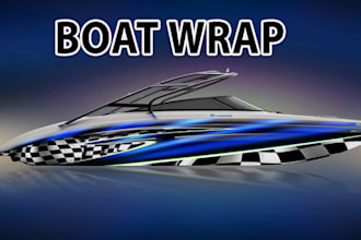 create professional boat wrap,  vehicle wrap design ,car wrap