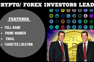 generate crypto leads,forex leads, investor leads