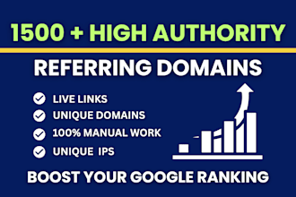 create powerful referring domain backlinks to boost website ranking