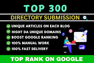 execute directory submissions for SEO with backlinks