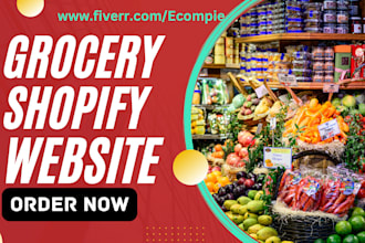 build restaurant menu dropshipping grocery store wine shopify store food website