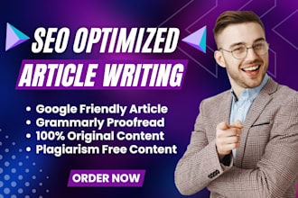 do SEO article writing, blog post writing, website content writing, copywriting