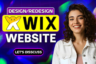 build wix website design, wix website redesign, or wix online store
