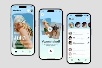 develop dating app, only fans app, match making app, chat app