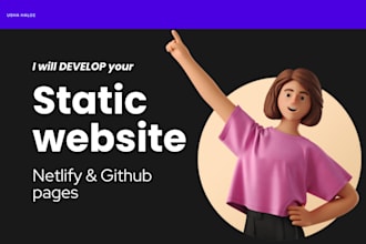 create and deploy your static website in github, netlify, cloudflare