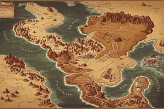 make fantasy maps of world, region for your rpg game