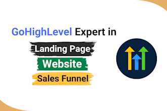 be gohighlevel expert for ghl website, ghl sales funnel or ghl landing page