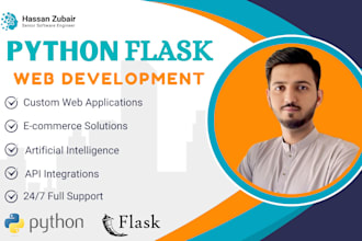 develop python django flask web apps and scripts