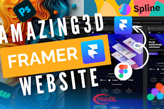 do figma to 3d framer landing page framer website design framer motion and SEO