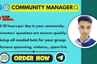 be expert crypto community manager, discord moderator