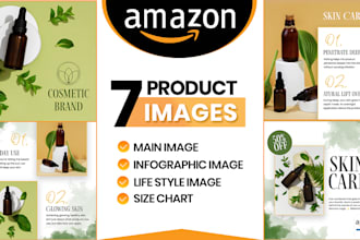 create premium attractive amazon listing images design
