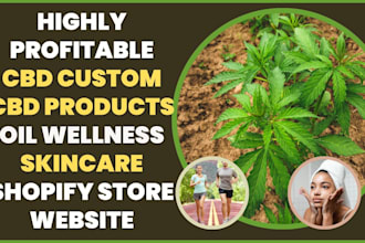 design cbd store cbd products oil wellness cbd label design shopify website