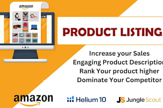 do amazon product listing optimization and SEO specialist for description