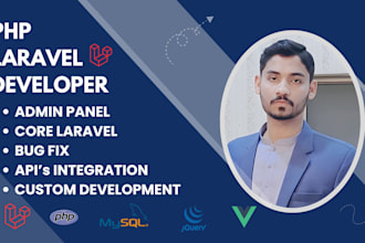 build, fix, or debug your web app in laravel and PHP