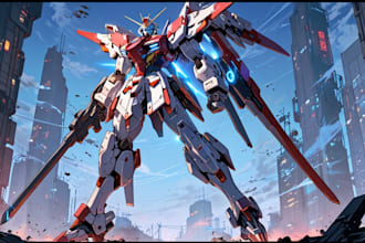 design robots and concept art of futuristic mecha