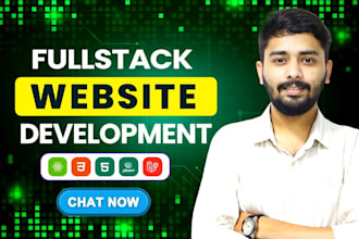 do website development as full stack web developer, PHP laravel HTML CSS react