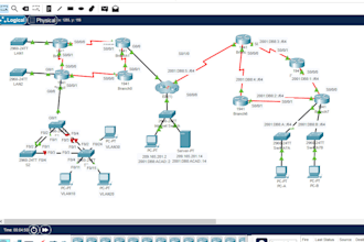 design network and configuration in packet tracer