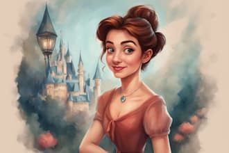 draw your portrait in disney style