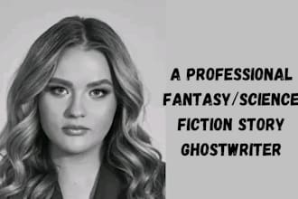 be your fantasy, science fiction ghostwriter