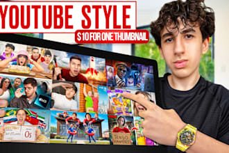 design an amazing youtube thumbnail