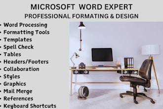 format edit and design microsoft word document