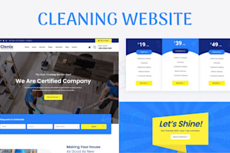 design cleaning service website, house, office cleaning booking koala website