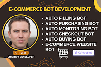 build fast auto checkout bot, auto buying bot, monitoring,  auto purchasing bot