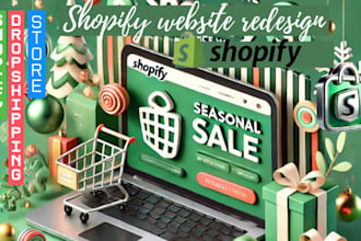 build shopify store or dropshipping ecommerce store