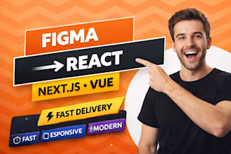 convert figma xd psd design to react nextjs or vue website