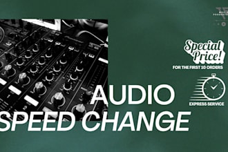 change the speed of any song or audio