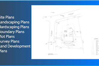 site plan and landscaping for city permit approval