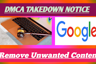 takedown remove negative false articles bad links from google search under dmca